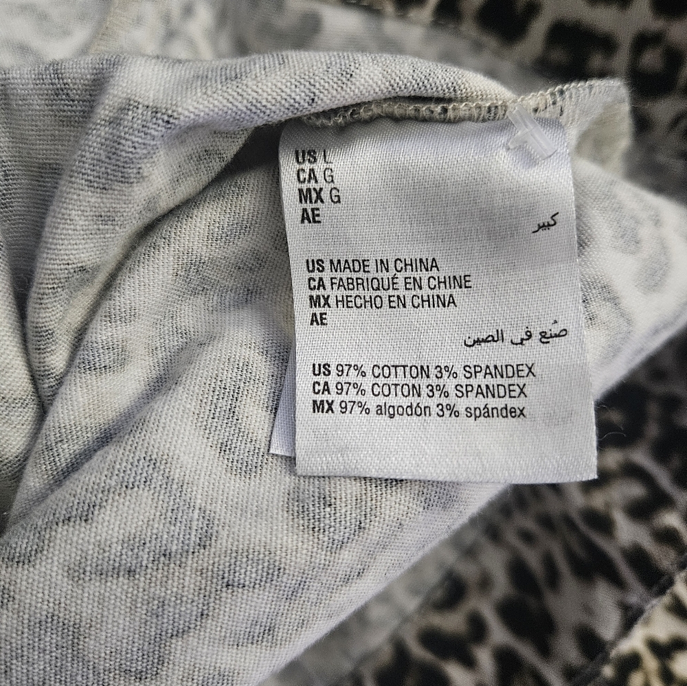 Charter Club Denim Jacket w/leopard print. - Picture 11 of 11